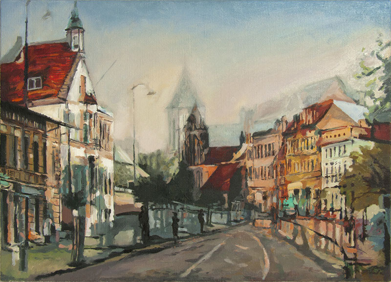 60 Władysław-Pitala, cykl -Warianty czasu i przestrzeni CZERSK, ol,pł,70x50cm, 2016