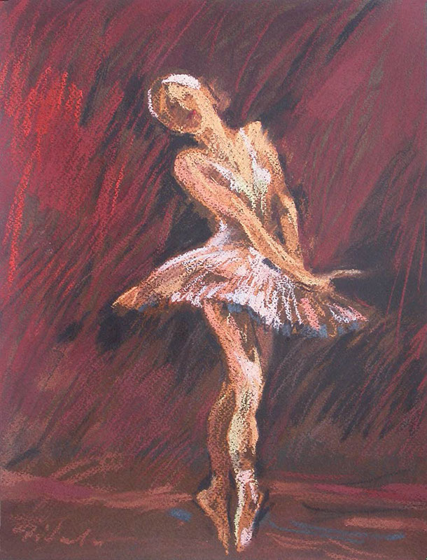 25 Władysław Pitala, Cykl Balet, pastel