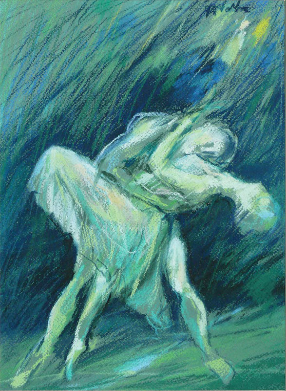 22 Władysław Pitala, Cykl Balet, pastel