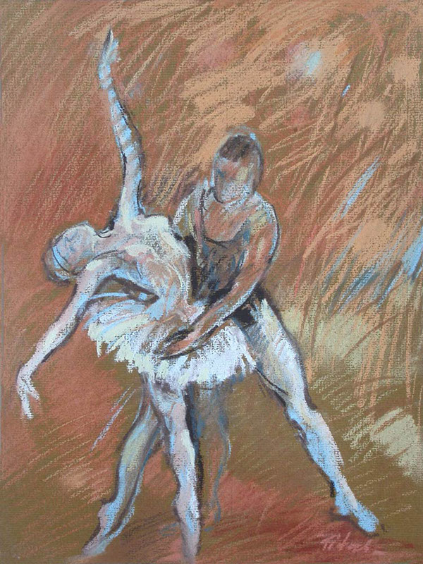 24 Władysław Pitala, Cykl Balet, pastel