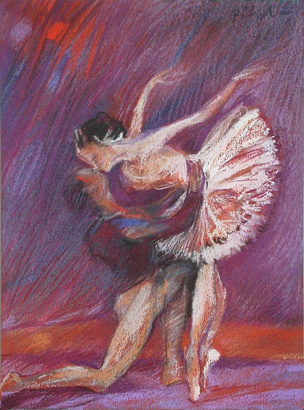 23 Władysław Pitala, Cykl Balet, pastel