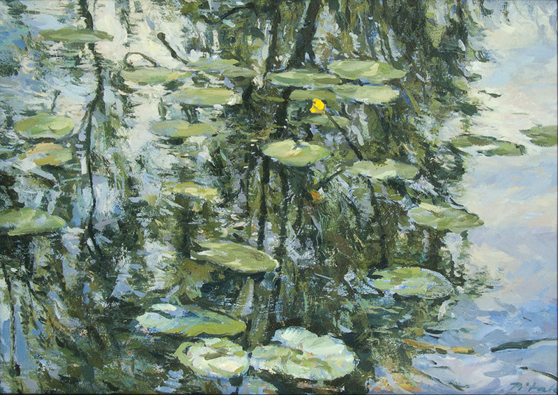 63 Władysław Pitala, Grążel, ol,pł,70x50cm, 2014