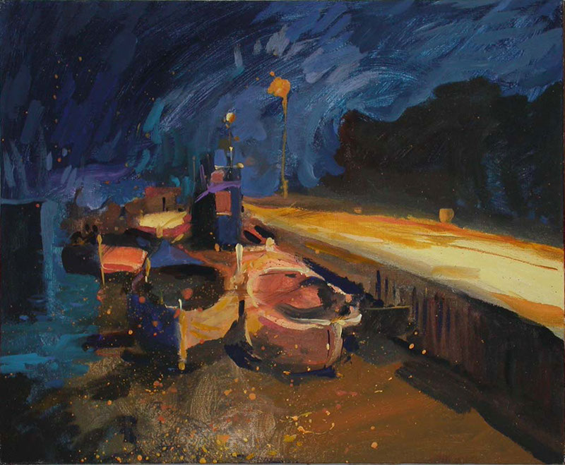 46 Władysław Pitala, Port Kuźnica, akryl